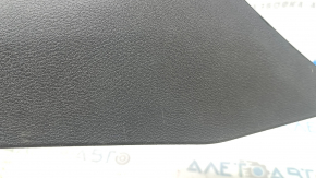 Nissan Rogue 21-24 center console trim, upper right side, plastic, black, scuffed