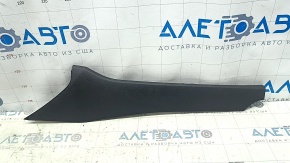 Upper left side center console trim for Nissan Rogue 21-24, plastic, black, scratches