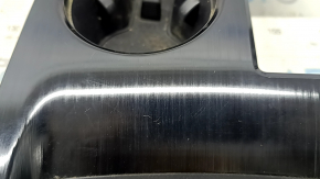 Nissan Rogue 21-24 AWD US built center console cup holder trim, gloss black, scratches