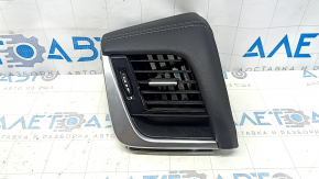 Left dashboard air vent deflector for Nissan Rogue 21-23 with trim, chrome finish