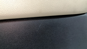 Door trim panel front left Ford Escape MK4 20-22 black, wood molding, beige leather armrest, Bang & Olufsen, with handle, worn