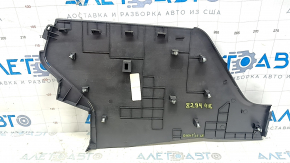 Left center console trim for Nissan Rogue 21-24, black, worn