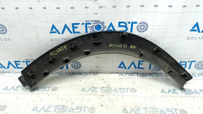 Rear right fender arch trim for Nissan Rogue 21-24 US built, structure, scratches, scuffs, broken fasteners, cracks in fasteners
