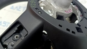 Naked steering wheel for Nissan Rogue 22-24, black rubber, US built, no buttons, scratches