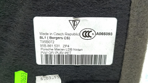 Porsche Macan 15-18 trunk floor, gray achatgrau, needs cleaning, scratches on the handle