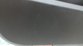 Door trim, front left, Porsche Macan 15-24, gray achatgrau, with seat memory, insert, black gloss, with handle, scratches