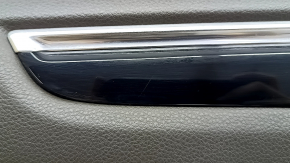 Door trim, front left, Porsche Macan 15-24, gray achatgrau, with seat memory, insert, black gloss, with handle, scratches