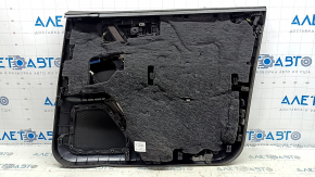 Door trim, front left, Porsche Macan 15-24, gray achatgrau, with seat memory, insert, black gloss, with handle, scratches
