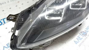 Left front headlight assembly for Ford Escape MK4 20-22 LED, needs polishing, cracked varnish