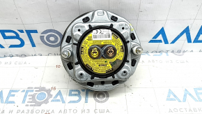 Airbag in the steering wheel of the driver's side of the Porsche Macan 15-18, gray achatgrau leather, scratches