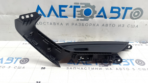 Front right window lift control trim panel for Audi E-Tron 19-23, cracked fasteners, chipped, worn
