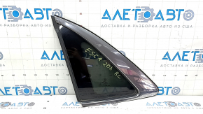 Rear left window, fixed glass, Ford Escape MK4 20-25, chrome, bent chrome