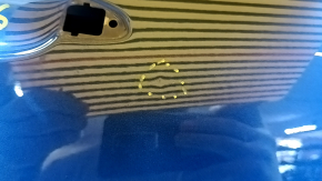 The door is bare, rear right, Porsche Macan 15-18 blue M5J, bumpers