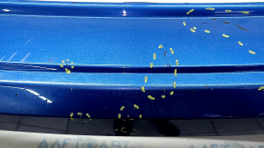 Rear bumper for Porsche Macan 15-18, bare, blue, with scratches, for parking sensors and camera