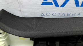 Right center pillar trim, belt, Porsche Macan 15-21, gray achatgrau fabric, 2 parts, worn