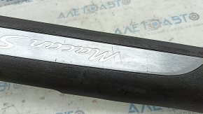 Front left door sill plate for Porsche Macan 15-18, achatgrau gray with chrome insert, Macan S, scratches