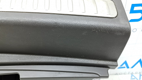 Porsche Macan 15-18 trunk opening trim, gray achatgrau, chrome trim, scratches