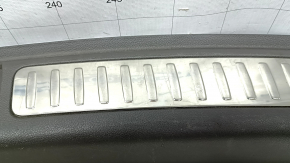 Porsche Macan 15-18 trunk opening trim, gray achatgrau, chrome trim, scratches