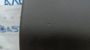 Driver's knee pad for Porsche Macan 15-18, gray achatgrau leather, dented, worn