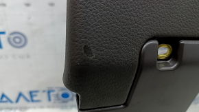 Driver's knee pad for Porsche Macan 15-18, gray achatgrau leather, dented, worn