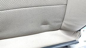 Leather upholstery for the back of the passenger seat of the Ford Escape MK4 20-22, beige and black, perforated, heated, creased leather