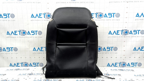 Leather upholstery for the back of the passenger seat of the Ford Escape MK4 20-22, beige and black, perforated, heated, creased leather