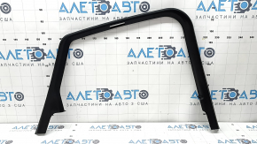 Black inner rear left door frame for Porsche Macan 15-24, under curtain