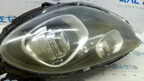 Left front headlight assembly for Porsche Macan 15-18, xenon, with units, for washer, adaptive, black, for polishing