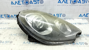 Right front headlight assembly for Porsche Macan 15-18, xenon, with units, for washer, adaptive, black, for polishing