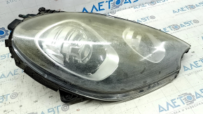Right front headlight assembly for Porsche Macan 15-18, xenon, with units, for washer, adaptive, black, for polishing