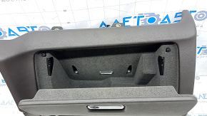 Porsche Macan 15-18 glove compartment with trim, achatgrau grey leather