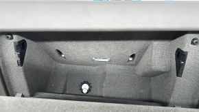 Porsche Macan 15-18 glove compartment with trim, achatgrau grey leather