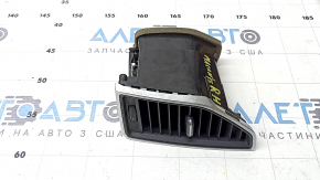 Front panel air vent, center right, Porsche Macan 15-15, without illumination, black with chrome, crack in mount