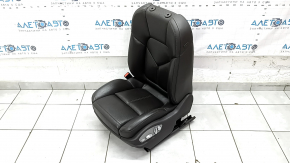 Driver's seat for Porsche Macan 15-18 with airbag, electric, heated, ventilated, grey achatgrau leather, scratches, tears, worn