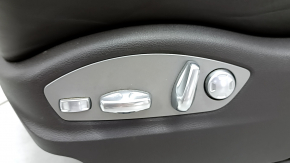 Driver's seat for Porsche Macan 15-18 with airbag, electric, heated, ventilated, grey achatgrau leather, scratches, tears, worn