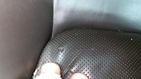 Driver's seat for Porsche Macan 15-18 with airbag, electric, heated, ventilated, grey achatgrau leather, scratches, tears, worn