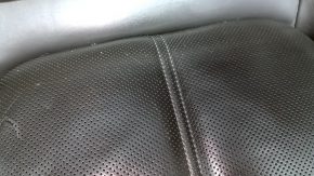 Driver's seat for Porsche Macan 15-18 with airbag, electric, heated, ventilated, grey achatgrau leather, scratches, tears, worn