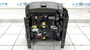 Driver's seat for Porsche Macan 15-18 with airbag, electric, heated, ventilated, grey achatgrau leather, scratches, tears, worn