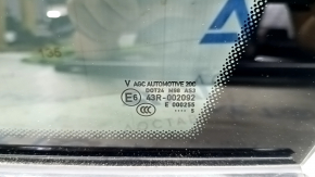 Rear right blind glass window Porsche Macan 15-18 matte black