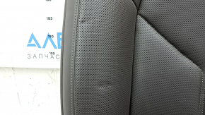 Passenger seat for Porsche Macan 15-18 with airbag, electric, heated, ventilated, grey achatgrau leather, scratches, tears, dents