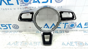 Porsche Macan 15-18 chrome steering wheel cover with inserts, scratches