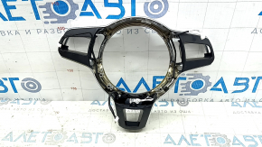 Porsche Macan 15-18 chrome steering wheel cover with inserts, scratches