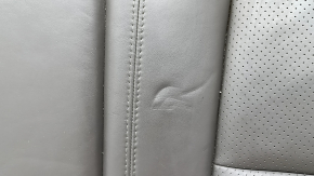 Porsche Macan 15-18 rear seat cushion, achatgrau grey leather, heated, perforated, scratches, dents
