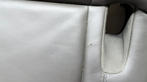 Porsche Macan 15-18 rear seat cushion, achatgrau grey leather, heated, perforated, scratches, dents