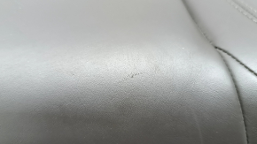 Porsche Macan 15-18 rear seat cushion, achatgrau grey leather, heated, perforated, scratches, dents