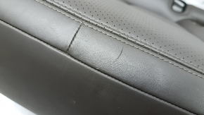 Porsche Macan 15-18 rear seat cushion, achatgrau grey leather, heated, perforated, scratches, dents
