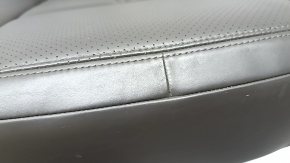Porsche Macan 15-18 rear seat cushion, achatgrau grey leather, heated, perforated, scratches, dents