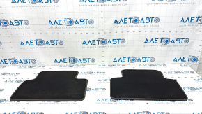 Set of floor mats for Porsche Macan 15-20, gray achatgrau cloth, for cleaning