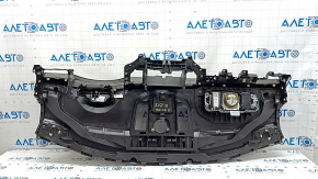 Torpedo front panel with AIRBAG Porsche Macan 15-18 leather gray achatgrau, with overlays, worn