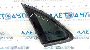 Rear left solid glass window Porsche Macan 15-24 chrome, tinted, with graphite trim, worn